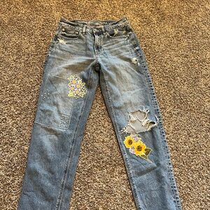 American Eagle Outfitters Blue Straight Leg Jeans
